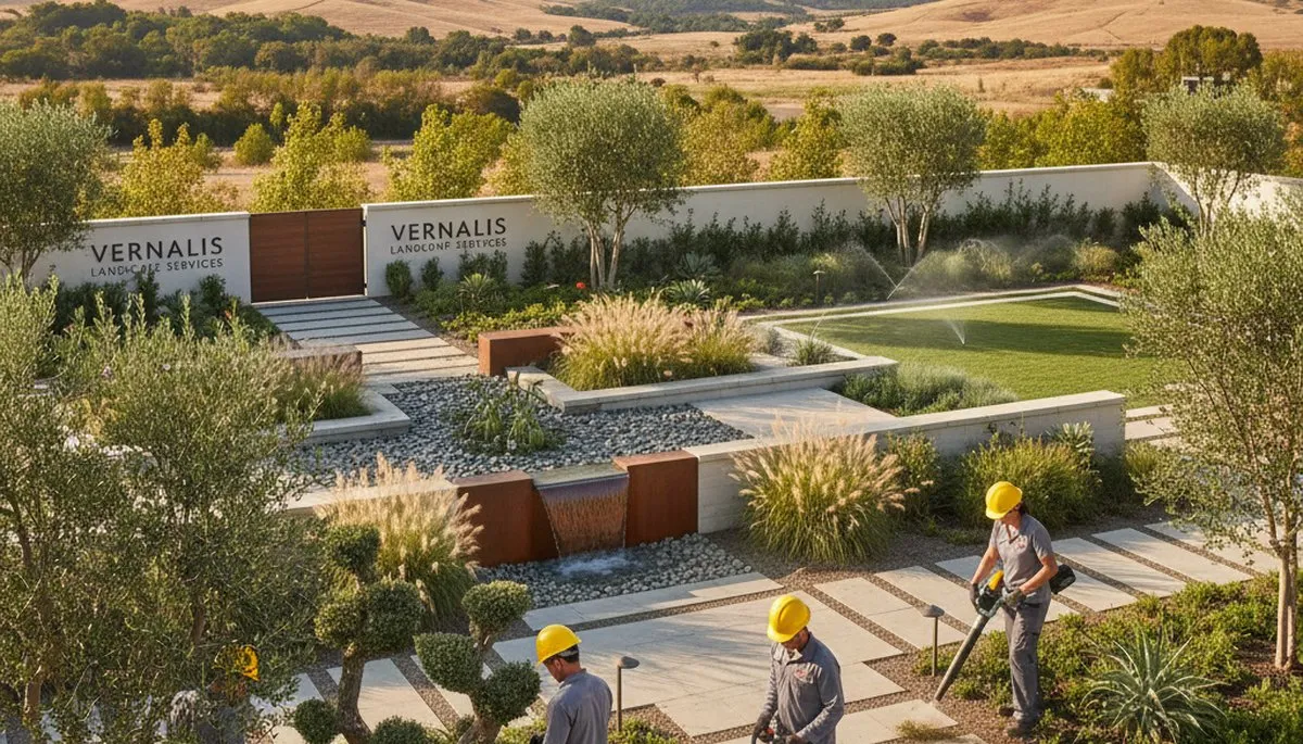 Landscaping service in Modesto, CA for residential yard maintenance and landscape design